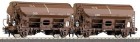 66020 Roco Set of 2 Freight cars with swing roof